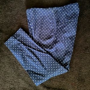 Navy Polka Dot Old Navy Pixie Elastic Waist Side Zip Ankle Pants 14